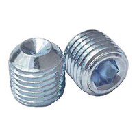 1/2"-13 X 3/8" Socket Set Screw, Cup Point, Coarse, Alloy, Zinc